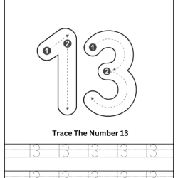 Free Printable Tracing Number Worksheet Preschool