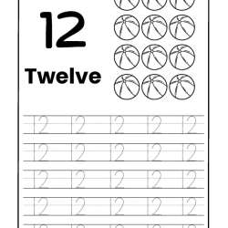 Number Tracing Worksheet For 2nd Grade
