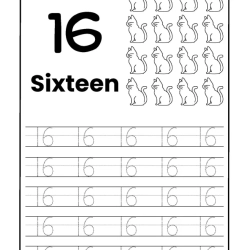 Number Tracing Worksheet For 4th Grade
