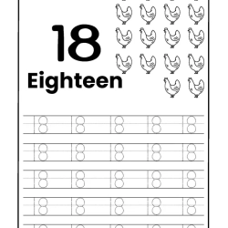 Number Tracing Worksheet For 5th Grade