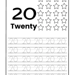 Number Tracing Worksheet For 6th Grade