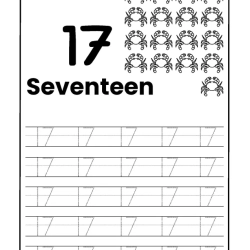 Number Tracing Worksheet For Grade 4