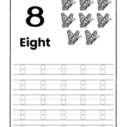 Number Tracing Worksheet For Kids