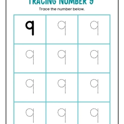 Printable Count And Tracing Number 3rd Grade Worksheets