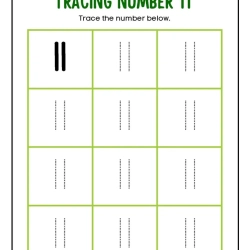 Printable Count And Tracing Number 5th Grade Worksheets
