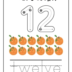Printable Count And Tracing Number For 2nd Grade Worksheet