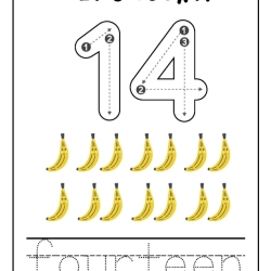 Printable Count And Tracing Number For 3rd Grade Worksheet