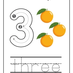 Printable Count And Tracing Number For Free Worksheet