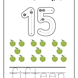 Printable Count And Tracing Number For Grade 3 Worksheet