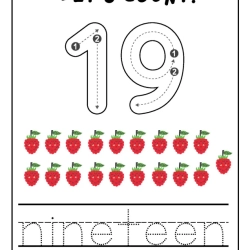 Printable Count And Tracing Number For Grade 5 Worksheet