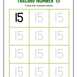 Printable Count And Tracing Number Grade 1 Free Worksheets