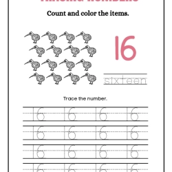 Printable Count And Tracing Number Grade 2 Worksheets