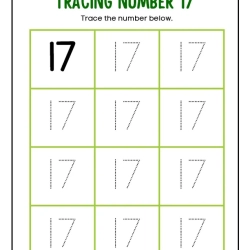 Printable Count And Tracing Number Grade 3 Free Worksheets
