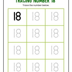 Printable Count And Tracing Number Grade 4 Free Worksheets