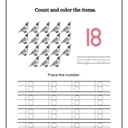 Printable Count And Tracing Number Grade 4 Worksheets