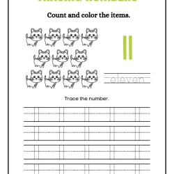 Printable Count And Tracing Number Pdf Downloads Worksheet