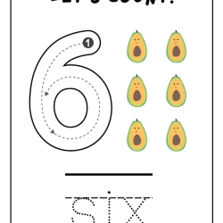 Printable Count And Tracing Number Pdf File Worksheet