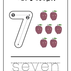 Printable Count And Tracing Number To Prints Worksheet