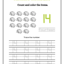 Printable Count And Tracing Number Toddlers Worksheets