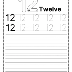 Printable Tracing Number Worksheet For 2nd Grade