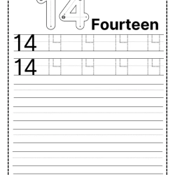 Printable Tracing Number Worksheet For 3rd Grade