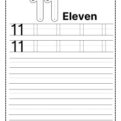 Printable Tracing Number Worksheet For Grade 1