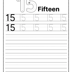 Printable Tracing Number Worksheet For Grade 3