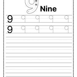 Printable Tracing Number Worksheet For Kindergarten