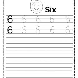 Printable Tracing Number Worksheet Pdf File
