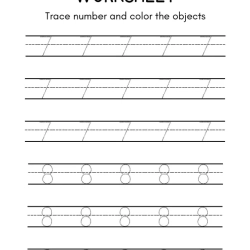 Trace And Color The Number Free Download Worksheet