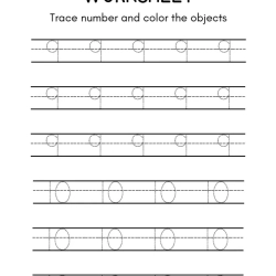 Trace And Color The Number Pdf Free Worksheet