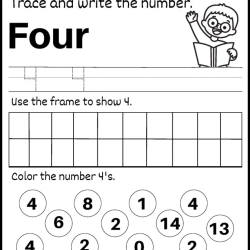 Trace And Write The Number Download Worksheet