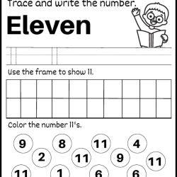 Trace And Write The Number For Grade 1 Worksheet