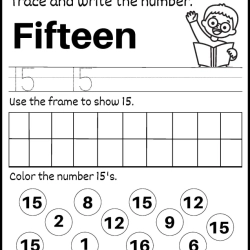 Trace And Write The Number For Grade 3 Worksheet