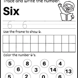 Trace And Write The Number Pdf Free Worksheet