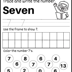 Trace And Write The Number To Print Worksheet