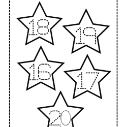 Trace Number And Color Object 2nd Grade Worksheet