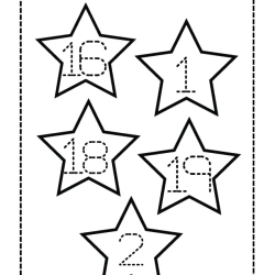 Trace Number And Color Object 3rd Grade Worksheet