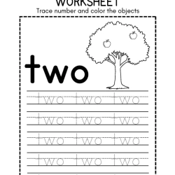 Trace Number And Color Object Download Worksheet