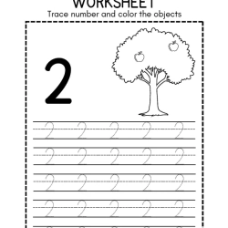 Trace Number And Color Object For Free Worksheet