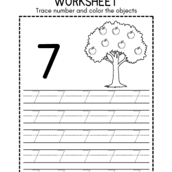 Trace Number And Color Object For Grade 2 Worksheet