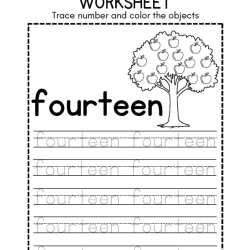 Trace Number And Color Object Free Printable Worksheet