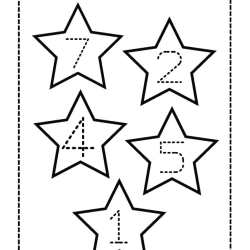 Trace Number And Color Object Grade 6 Printable Worksheet