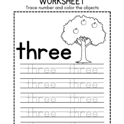 Trace Number And Color Object Pdf Free Worksheet