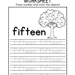 Trace Number And Color Object Printable Download Worksheet