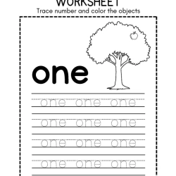 Trace Number And Color Object Printable Worksheet