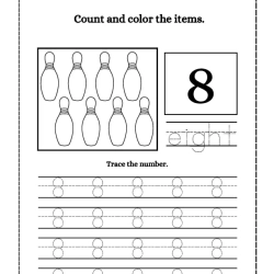 Tracing Number Worksheet For Free For Kids