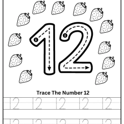 Tracing The Number Worksheet For 2nd Grade