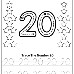 Tracing The Number Worksheet For 6th Grade