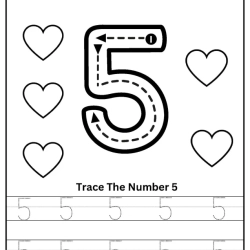 Tracing The Number Worksheet Free Downloads